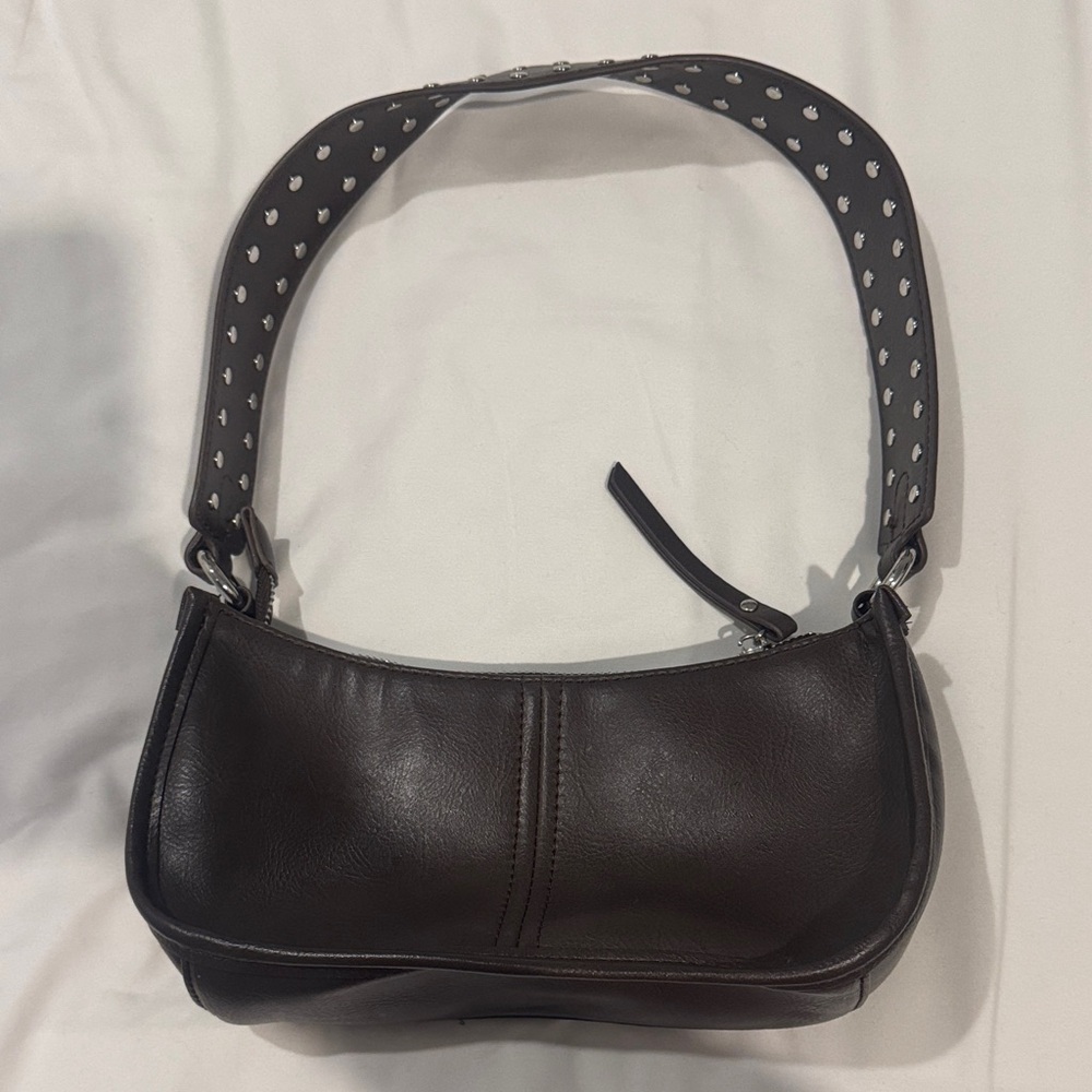 Princess Polly Brown Leather Shoulder Bag